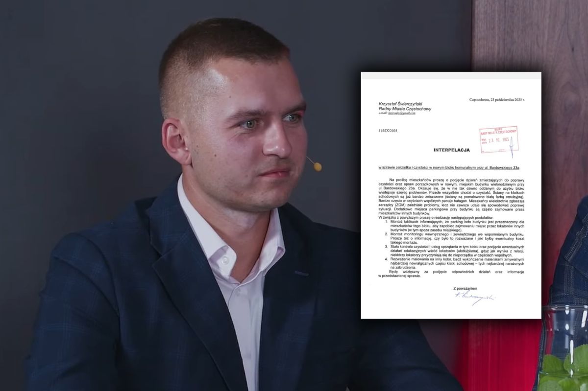 Problemy z porządkiem w nowym bloku przy ul. Bardowskiego. Radny interpeluje