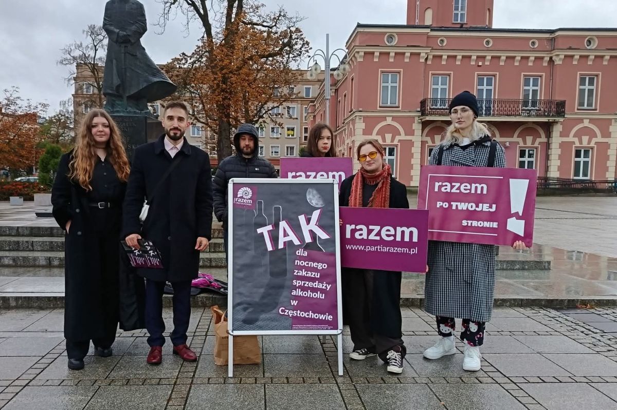 RAZEM Częstochowa zbiera podpisy. Chcą ograniczeń sprzedaży alkoholu w mieście
